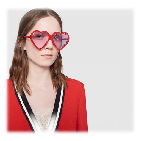 gucci heart sunglasses red|gucci sunglasses next day delivery.